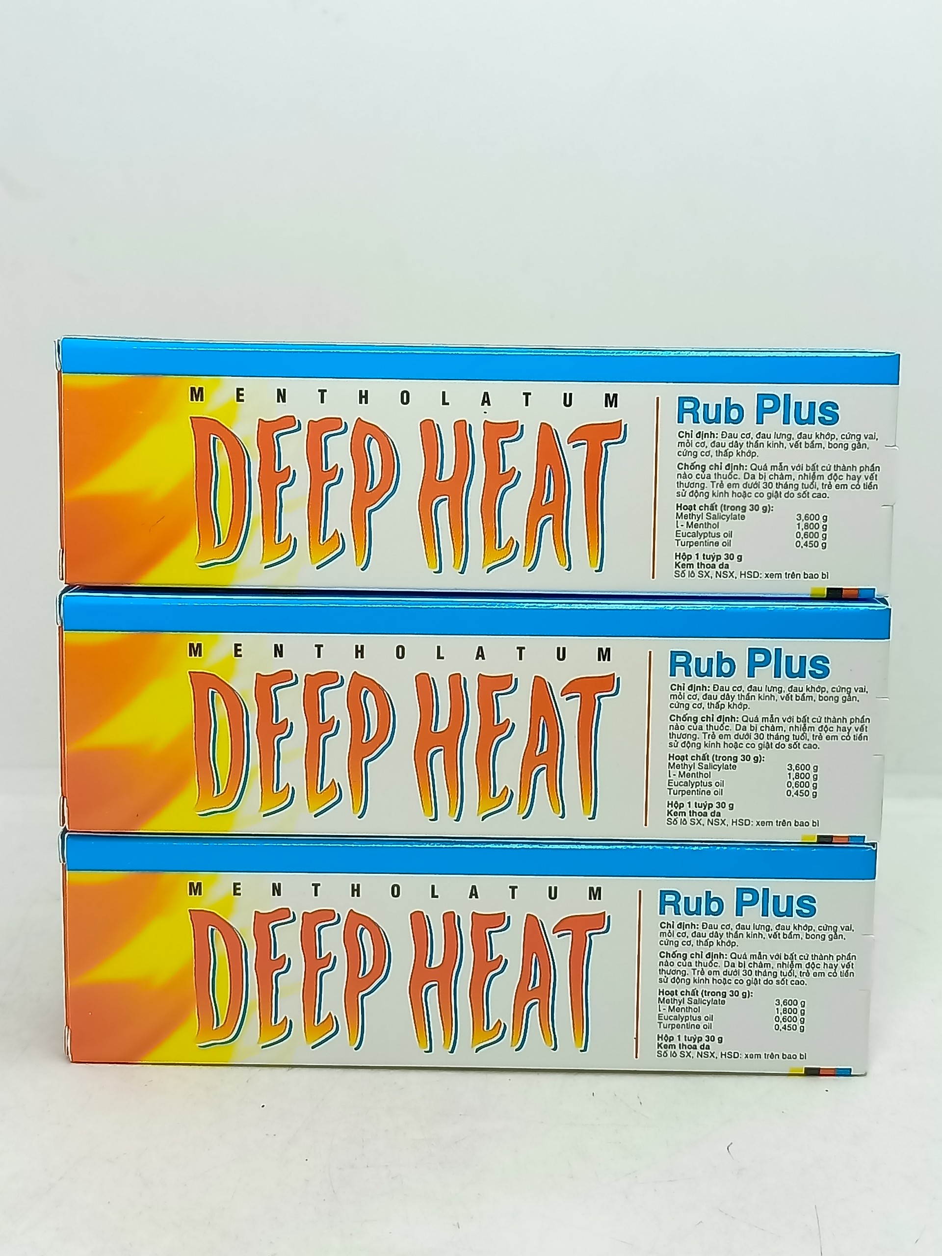 Kem xoa bóp Deep Heat Rub Plus giảm đau cơ, xương khớp tuýp 30g