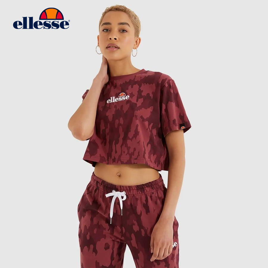 ELLESSE Áo thun tay ngắn thời trang nữ Forest-Fireball Camo 620335