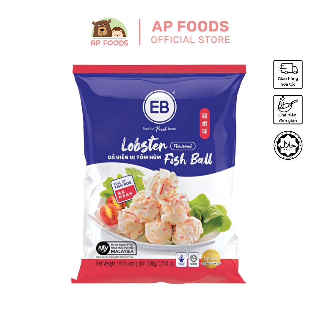 Tôm hùm viên eb malaysia 500g - lobster ball eb - viên thả lẩu malaysia