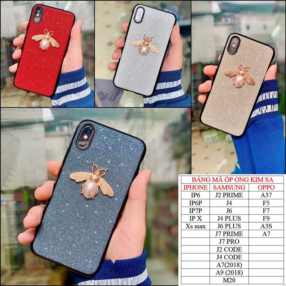 Ốp lưng đính hình ong kim sa sang chảnh cho Iphone 6 / Iphone 6S