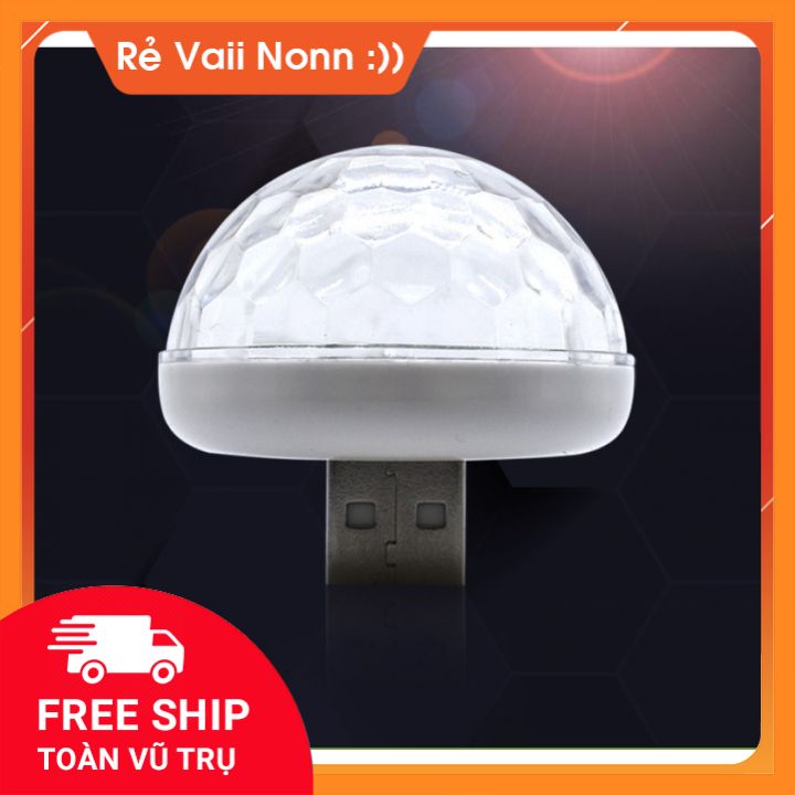 [HCM]Đèn Led Vũ Trường Usb Mini Nhỏ Gọn Tiện Lợi Đủ Màu Cảm Biến Nhạc Cực Chất- Đèn Led Trang Trí Ô Tô Trang Trí Phòng Dãy Ngân Hà Ảo Dịu