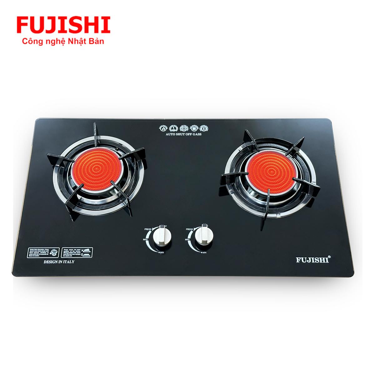 Bếp gas âm hồng ngoại fujishi fj-120ihn- đầu đốt ceramic lớn 12cm - tiết kiệm gas - bảo hành chính hãng 02 năm