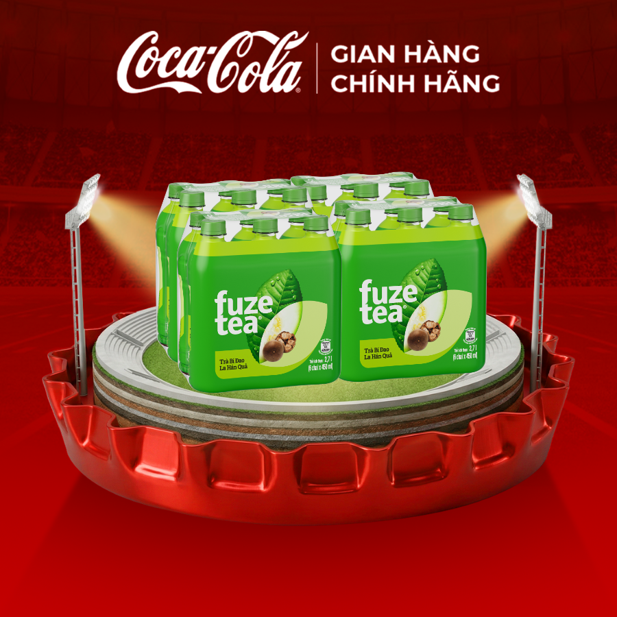 [SIÊU SALE ] Thùng 24 Chai Trà Bí Đao La Hán Quả Fuze Tea 450ml Coca-Cola Official Store Sale 4.4 Coca-Cola Chính Hãng_LD