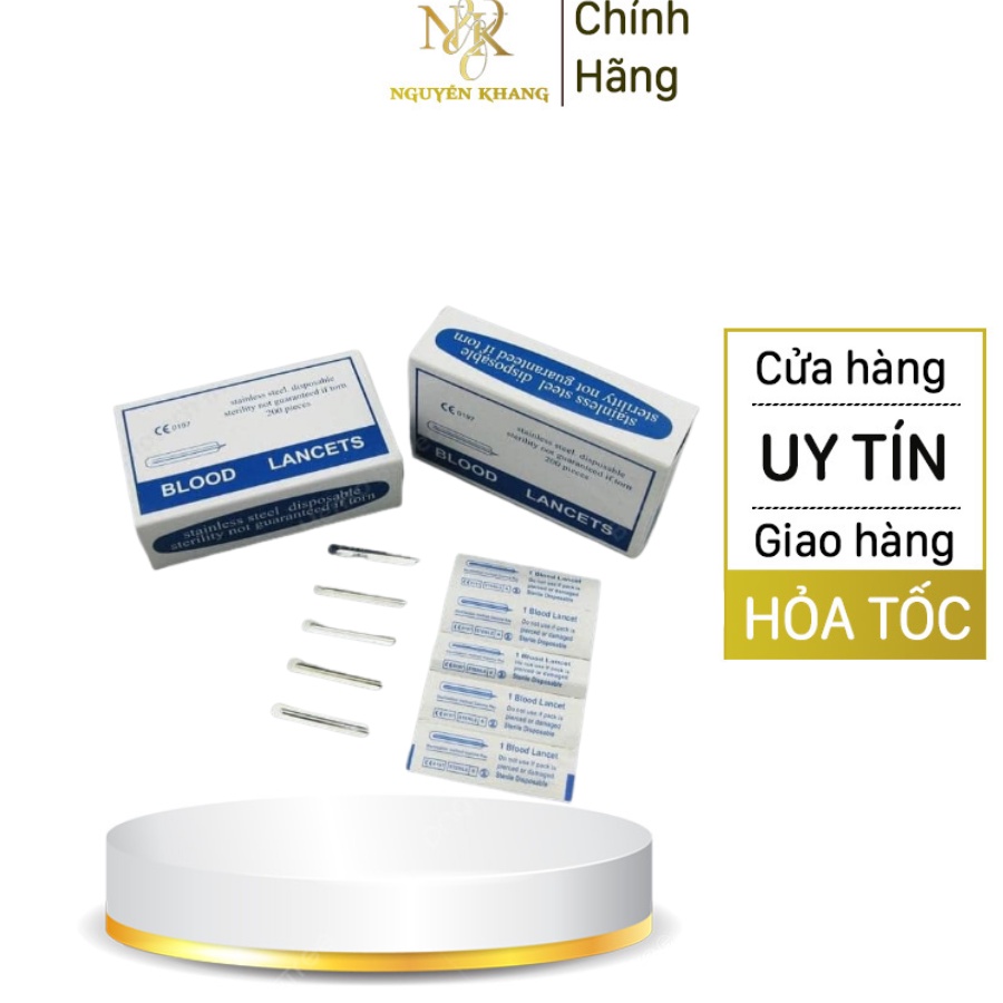 Kim chích mụn kim lấy các loại mụn nặn mụn ncets hộp 200 chiếc