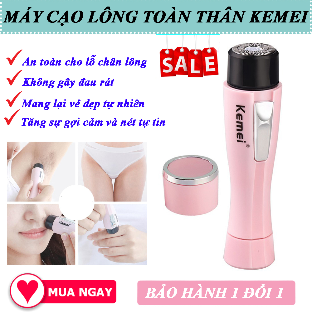 Máy Cạo Lông Toàn Thân, Máy Triệt Lông, Máy Cạo Lông Nách, Chân Tay. Giúp Triệt Lông Vĩnh Viễn - Nhẹ Nhàng Loại Bỏ Lông Các Vùng Nhạy Cảm Không Gây Đau Rát - BẢO HÀNH 1 ĐỔI 1 TOÀN QUỐC!!!
