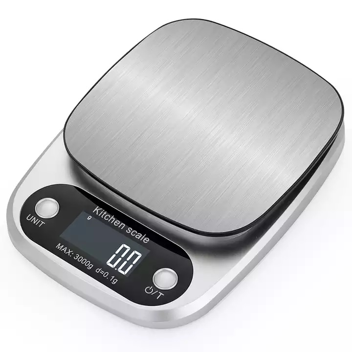 Cân tiểu ly điện tử nhà bếp chính hãng độ chính xác cao, có màn hình led hiển thị dải cân 0,1g – 3kg