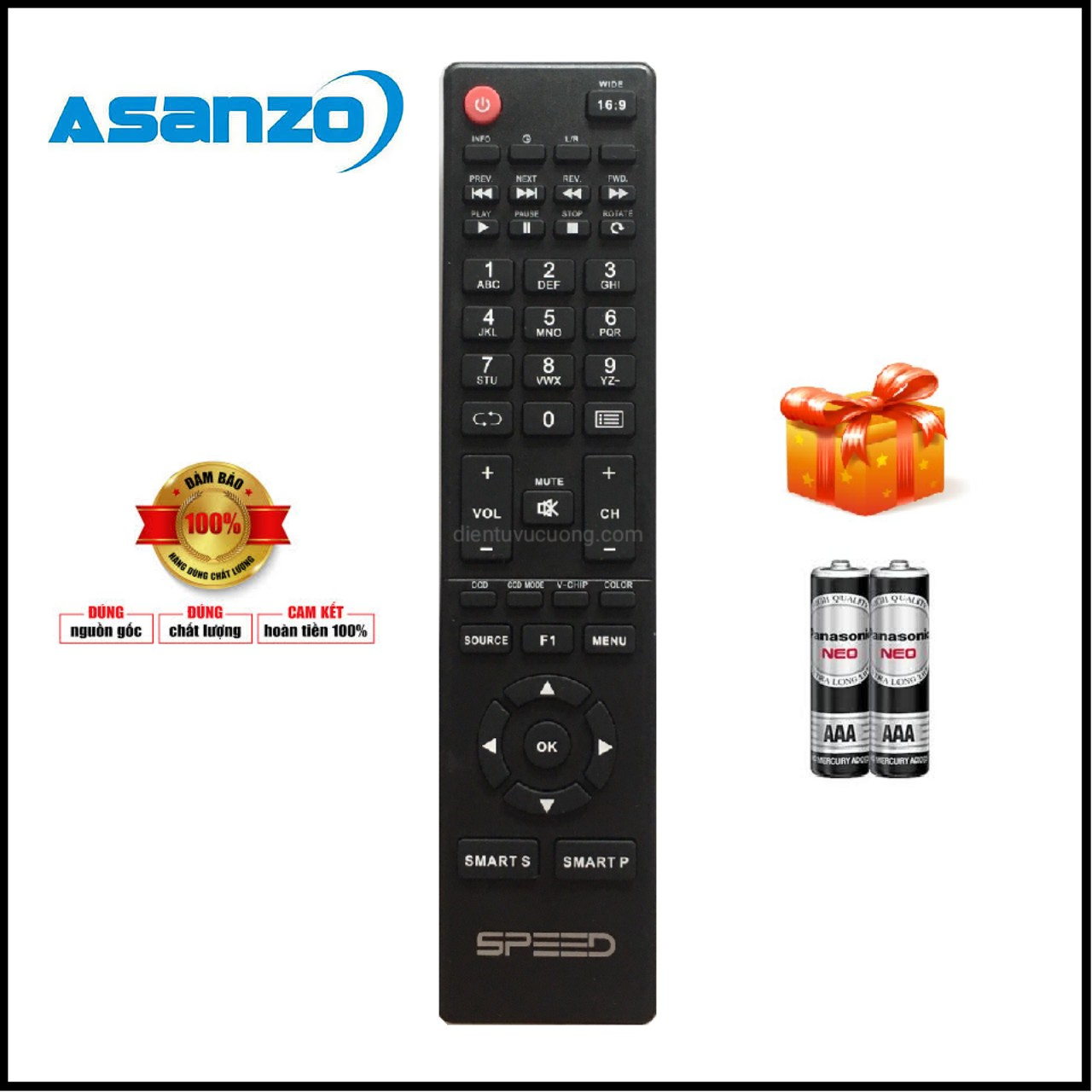 Điều Khiển Smart TV ASANZO 43AT500