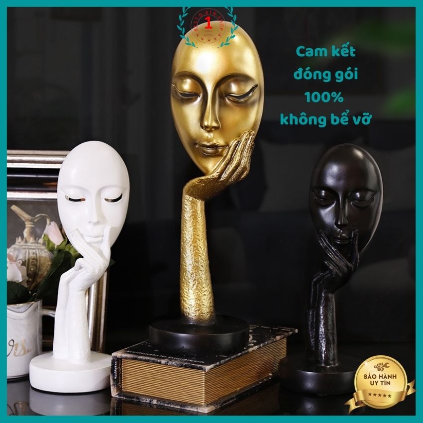Mô hình tượng decor trang trí nhà của bàn làm việc người đương đại bán khuyết . trang trí nhà cửa hiện đại tôn vinh nội tâm con người phong cách vintage Qbinshop cam kết đóng gói cẩn thân