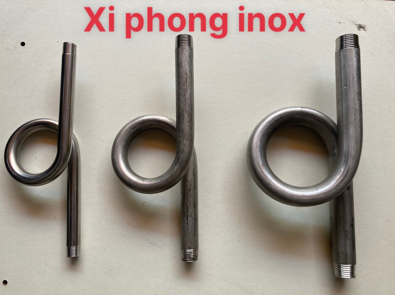 Xi phông gắn đồng hồ áp, xi phông gắn công tắc áp, xi phông inox, xi phông sắt