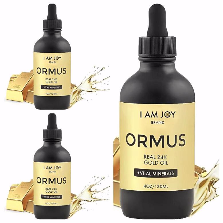 [Quà Giáng Sinh] I AM JOY Thương hiệu 3 gói Dầu vàng Ormus 24K vàng thật với các khoáng chất quan trọng Bạch kim Iridium 4oz Chiết xuất không dung môi hóa học để làm sạch cặn và sửa chữa DNA