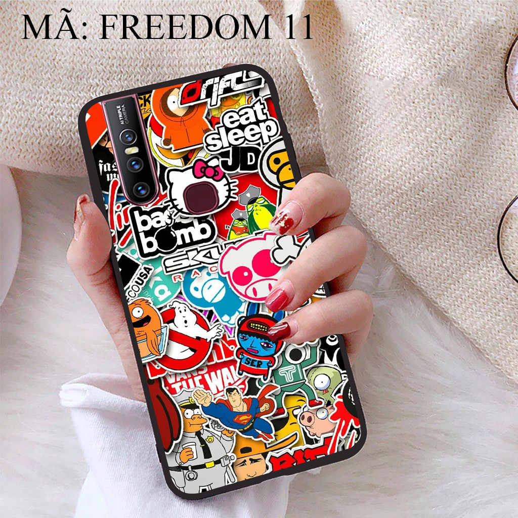 [HCM]Ốp lưng iCase dành cho  Vivo V15 viền dẻo TPU BST Phong cách tự do