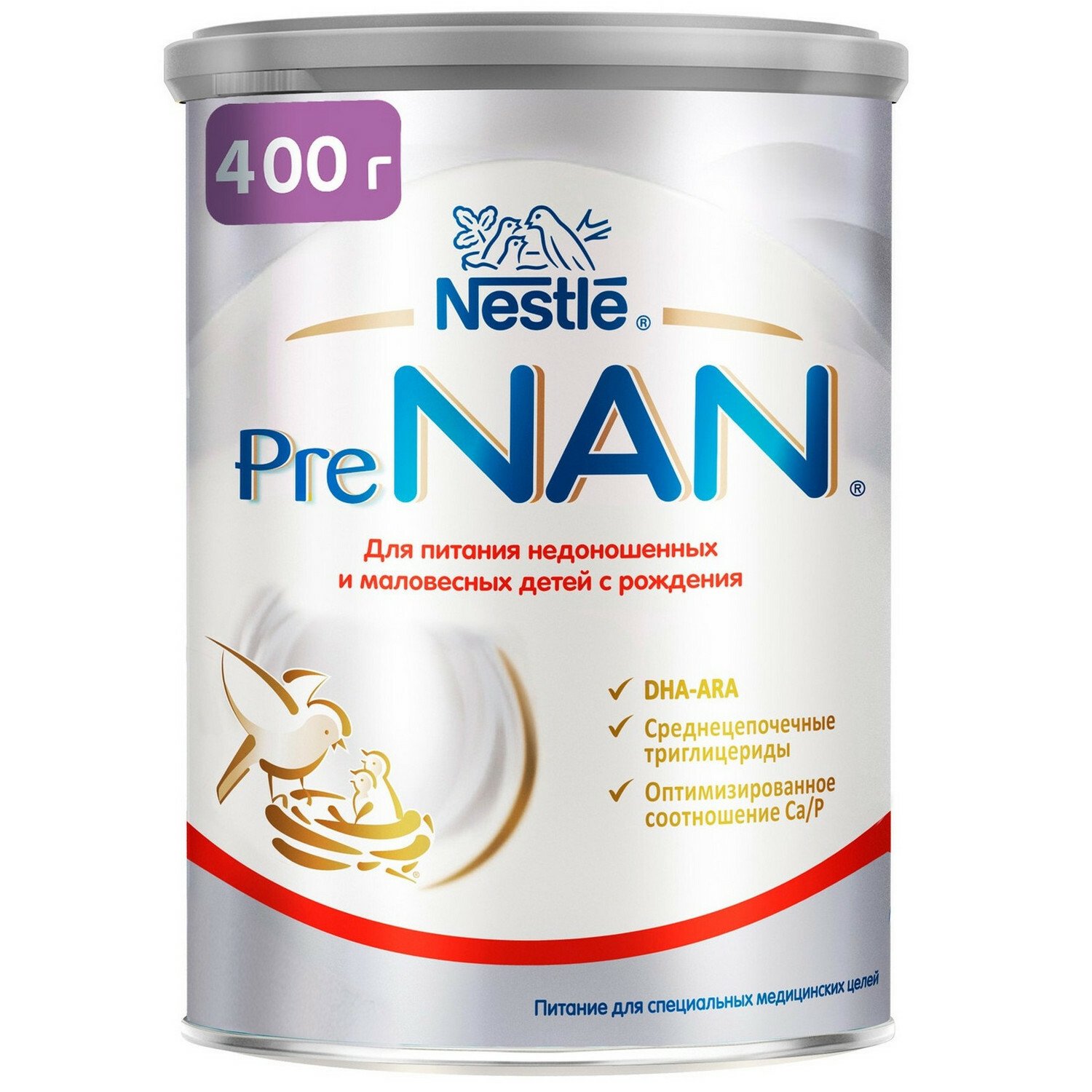 Sữa Nan Pre dành cho trẻ thiếu tháng, thiếu cân trọng lượng 400gr xuất xứ Nga