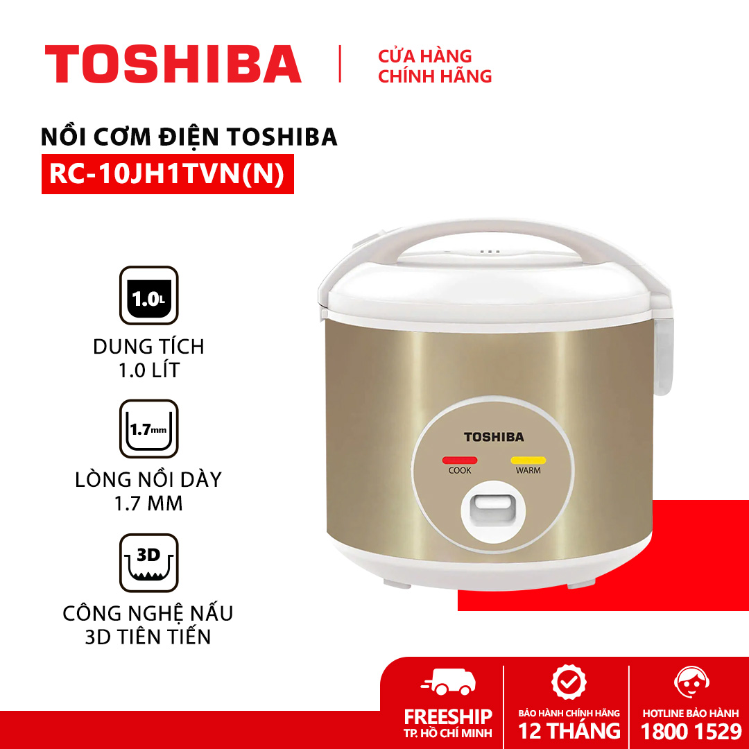 NỒI CƠM ĐIỆN 1L/1.8L RC-10/18JH1TVN - Công nghệ tiên tiến, cơm nở tự nhiên - Lòng nồi cao cấp, dễ dàng vệ sinh