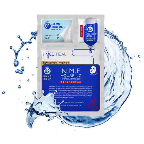 Mặt Nạ Cấp Ẩm 3 Steps N.M.F Aquaring Ampoule Mask EX