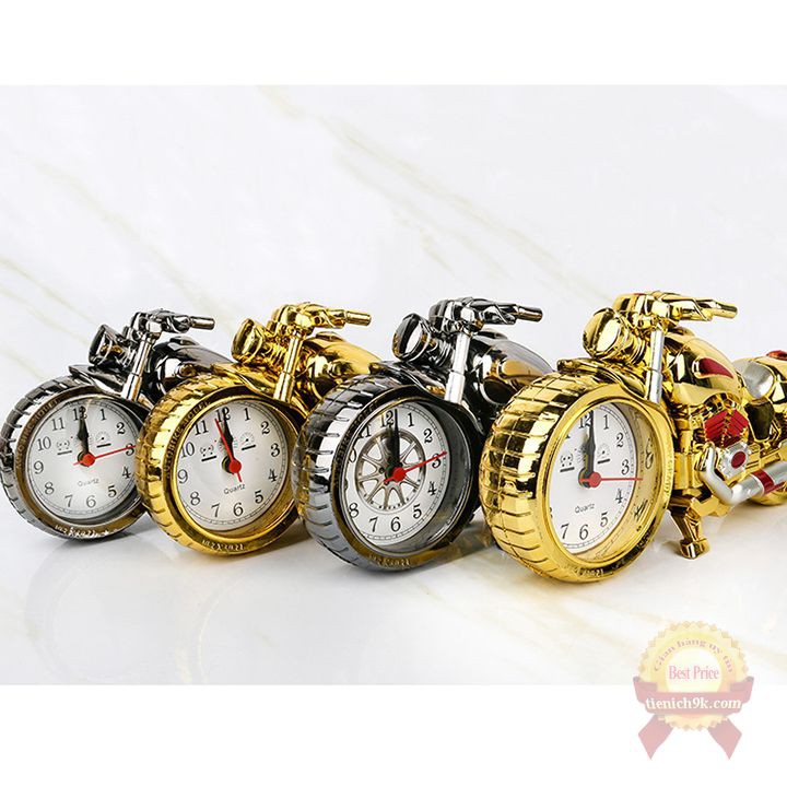 Đồng hồ để bàn, báo thức hình xe mô tô phân khối lớn độc đáo, mới lạ