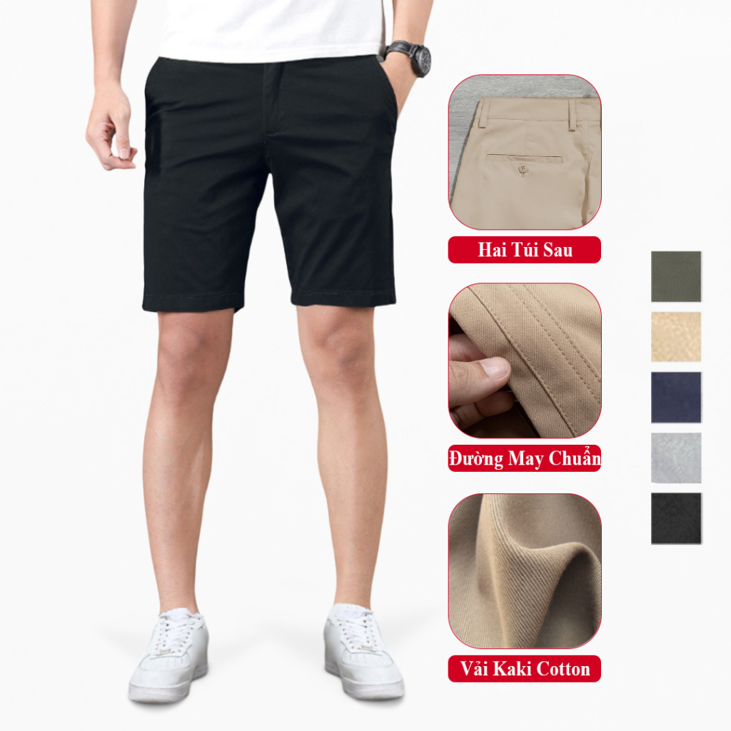 Quần short kaki nam dáng đứng cao cấp vicenzo đường may chuẩn vải kaki cotton thoáng, quần đùi kaki nam, quần đùi nam kaki, quần short nam kaki, quần sooc nam, quần sooc nam kaki, quần đùi âu kaki nam, quần short nam, quần đùi nam, quần lửng nam kaki