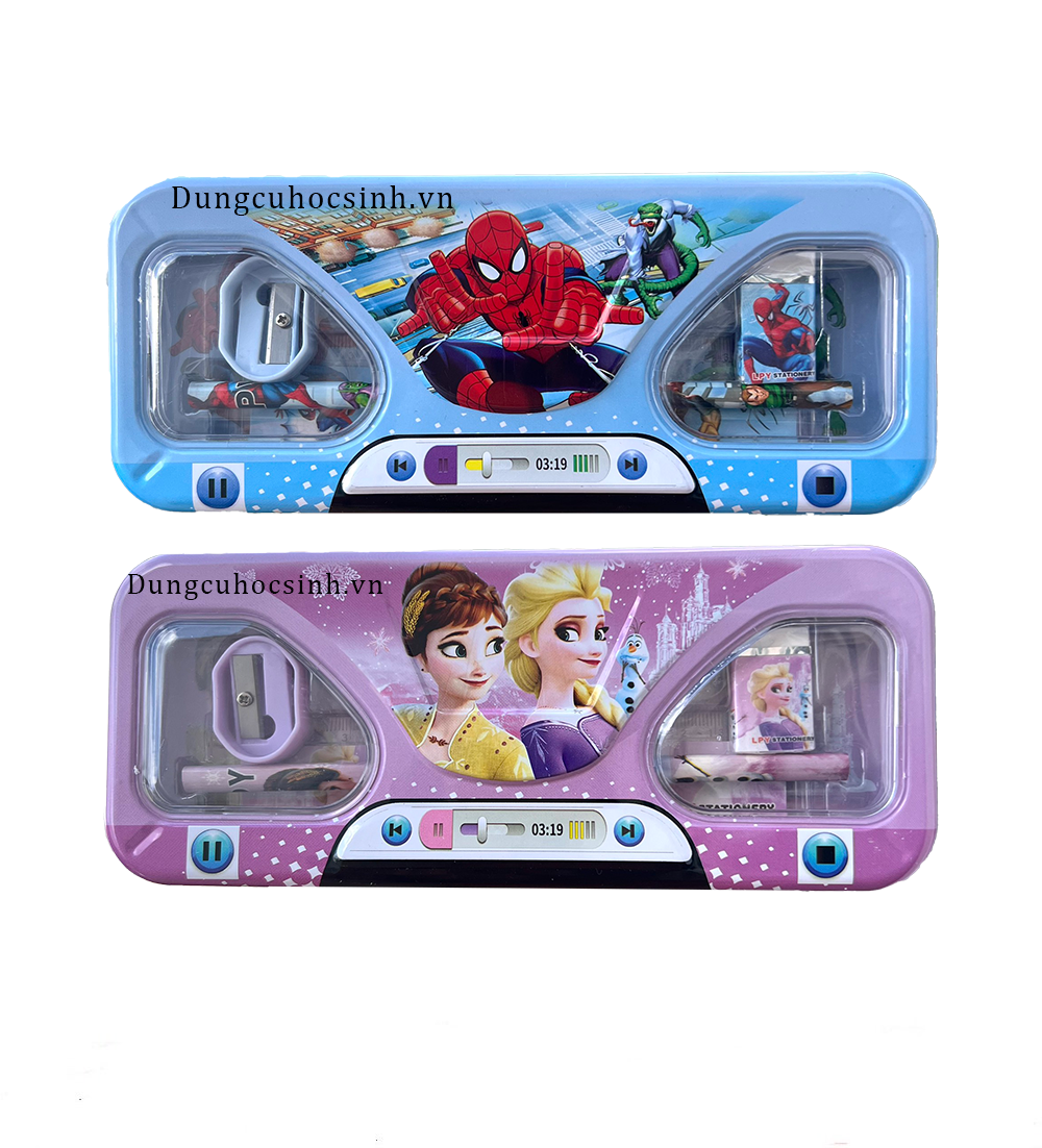 Hộp Đựng Bút Bằng Thiếc Kèm Bộ Dụng Cụ Học Tập LPY99 30S