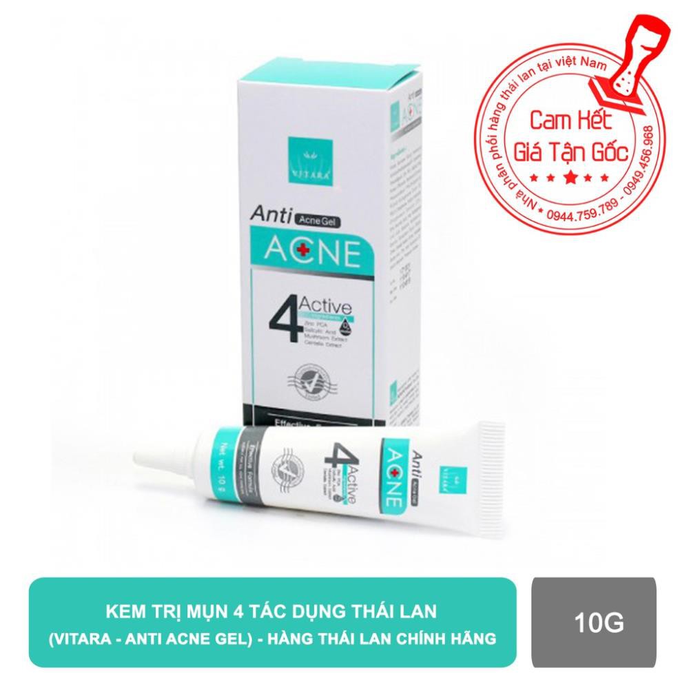 Kem trị mụn 4 tác dụng Vitara Anti Acne Gel thái lan