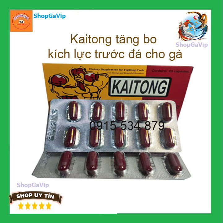 Kaitong 2vi 20 viên viên tăng bo kích lực trước đá cho gà