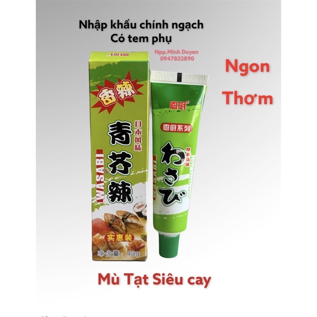 Cay sộc lại thơm ngon - mù tạt cay wasabi 43g - mù tạt cay DTRE