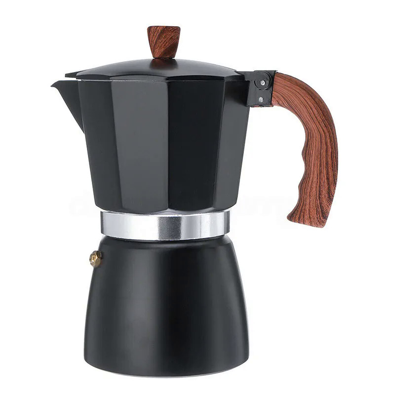 Máy pha cà phê Espresso ý máy pha cà phê nhôm Máy pha cà phê Mocha 6cup 300ml