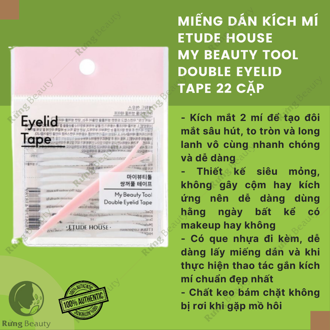Miếng dán kích mí etude house double eyelid tape 22 cặp