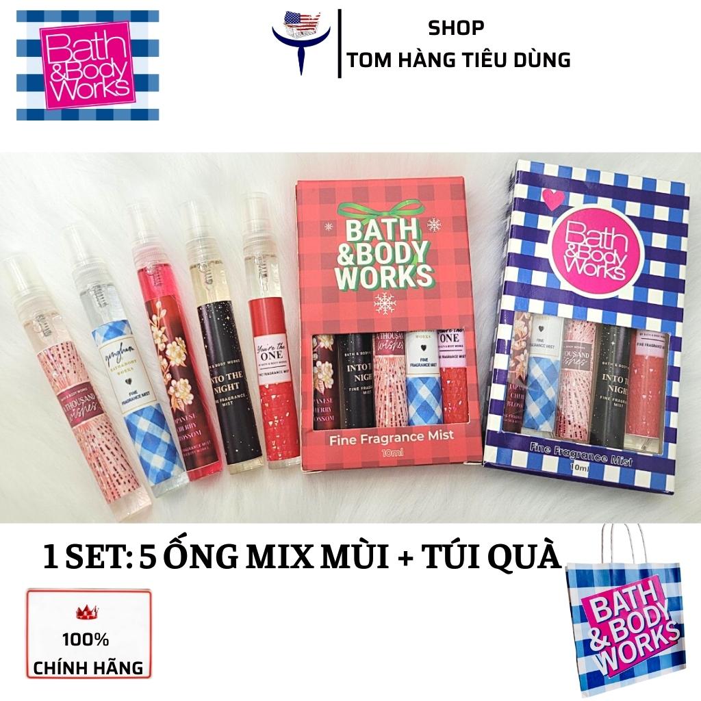 Set 5 chai xịt thơm Bath & Body Works