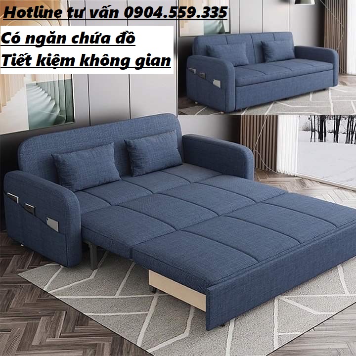 Sofa giường đa năng có ngăn chứa đồ , Giường xếp gấp gọn thông minh hàng nhập khẩu cao cấp