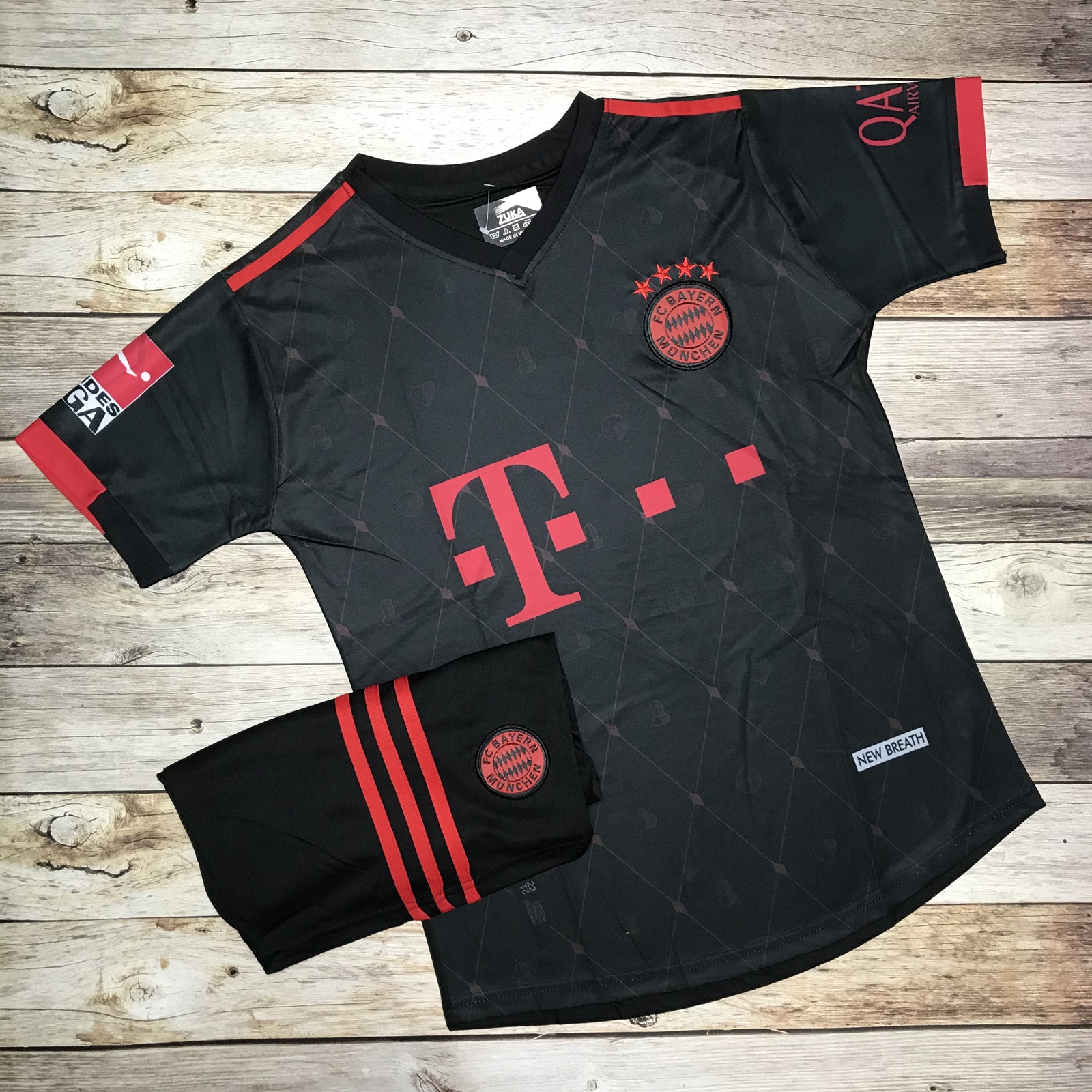 Áo bóng đá CLB Bayern Munich-Đỏ-Thun thái cao cấp