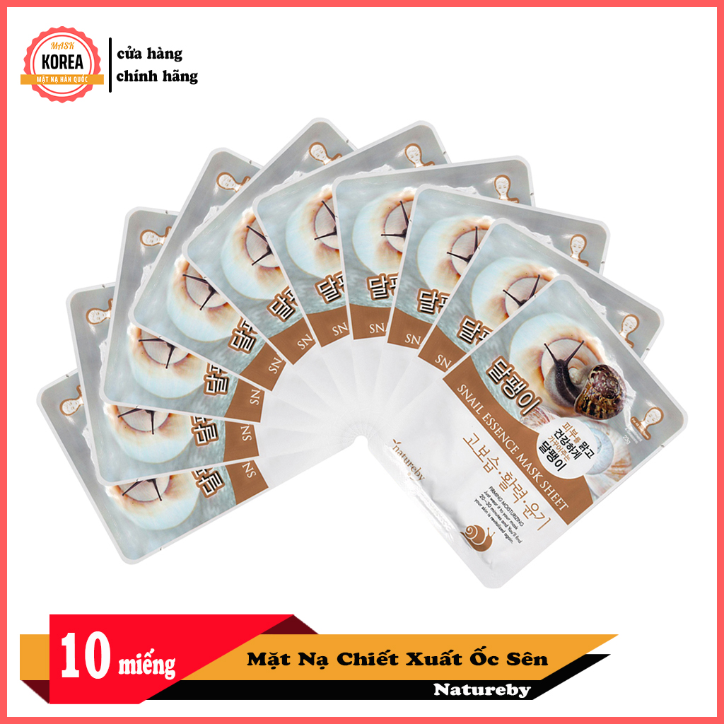 [HCM]Mặt Nạ Ốc Sên Natureby HÀN QUỐC ( 10 miếng/230g )