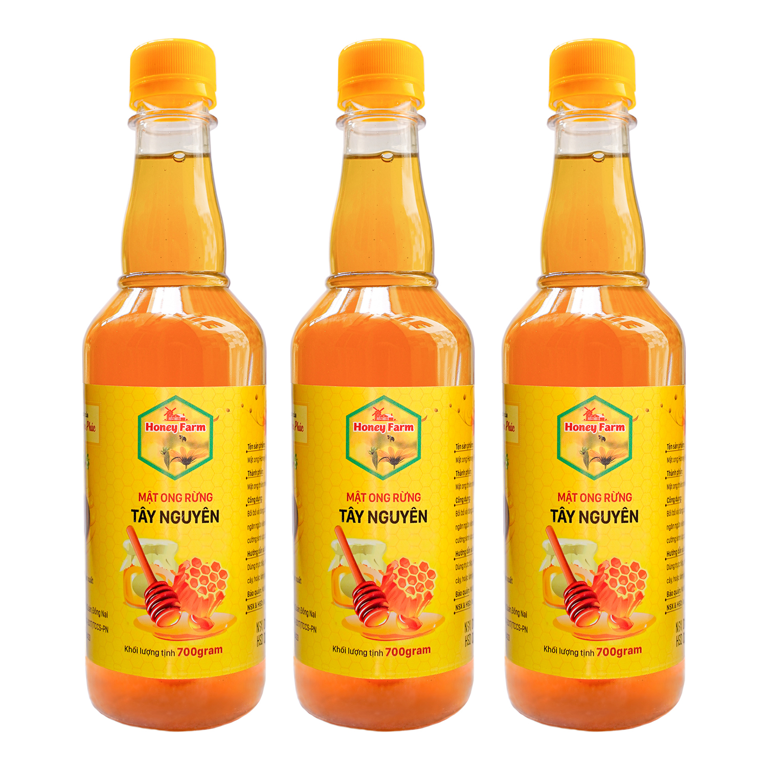 [HCM]Combo 3 chai Mật Ong Hoa Cà Phê Vạn Phúc honey (3 chai x 700g)