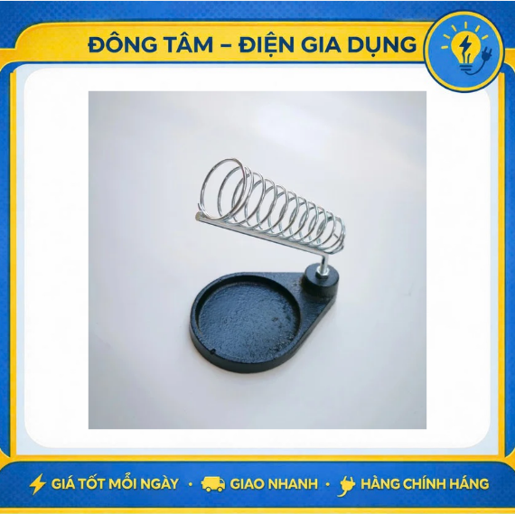Spring-Loaded Soldering Iron Stand, Good Quality Cast Iron Soldering Iron Holder. Giá 59,000 Đồng*Miễn phí vận chuyển