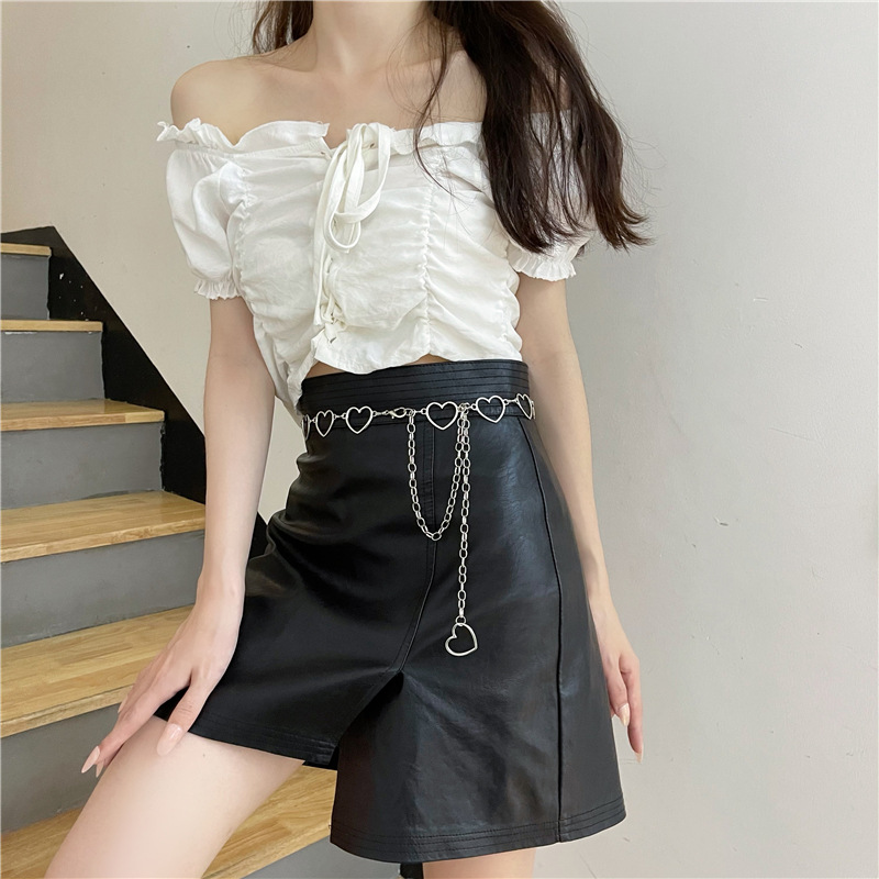 [HCM]Dây lưng Bell Mew đeo đầm chân váy quần jean trái tim độc đáo ( chain eo ) BELT02