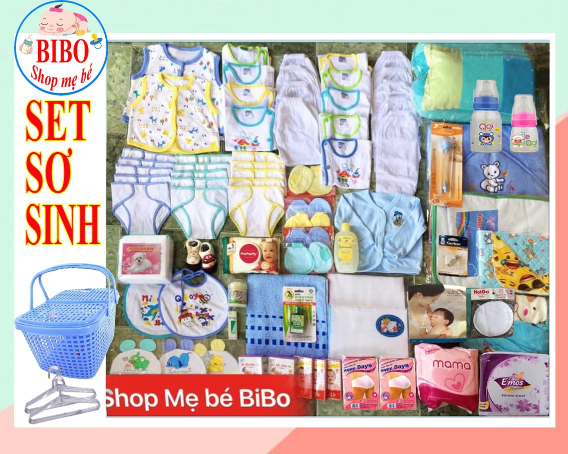 Trọn gói đi sinh đầy đủ cho mẹ và bé trai,bé gái kèm quà tặng cho bé