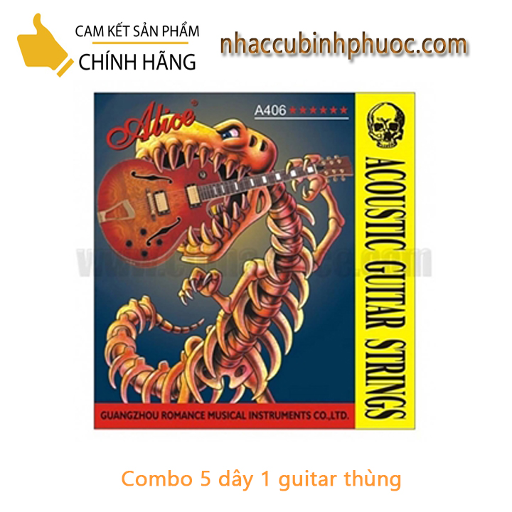 Bộ Combo 5 dây đàn guitar acoustic dây số 1