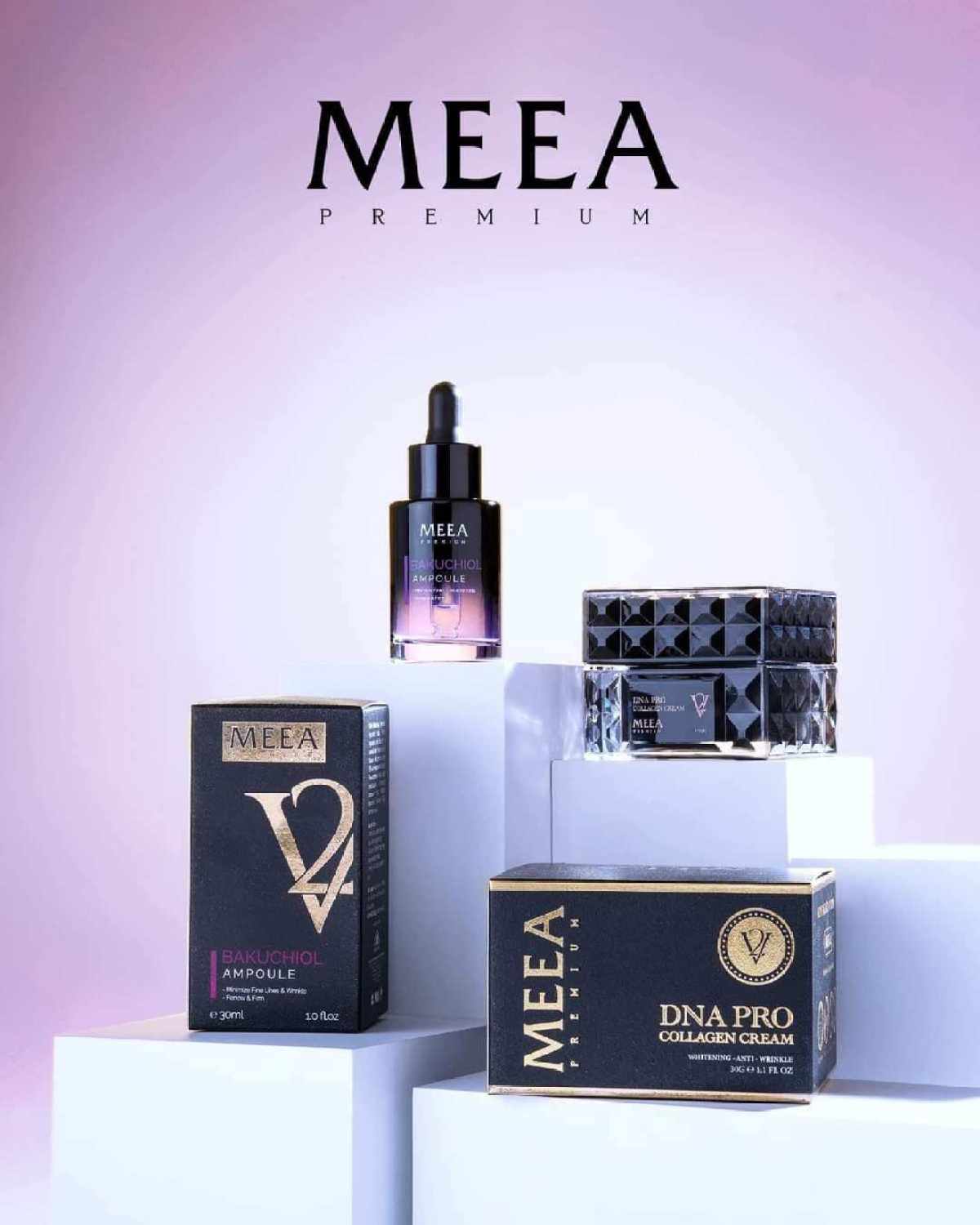 Chính hãng _ combo kem face cá hồi v2 & tinh chất bakuchiol meea giúp dưỡng trắng da và chống lão hóa