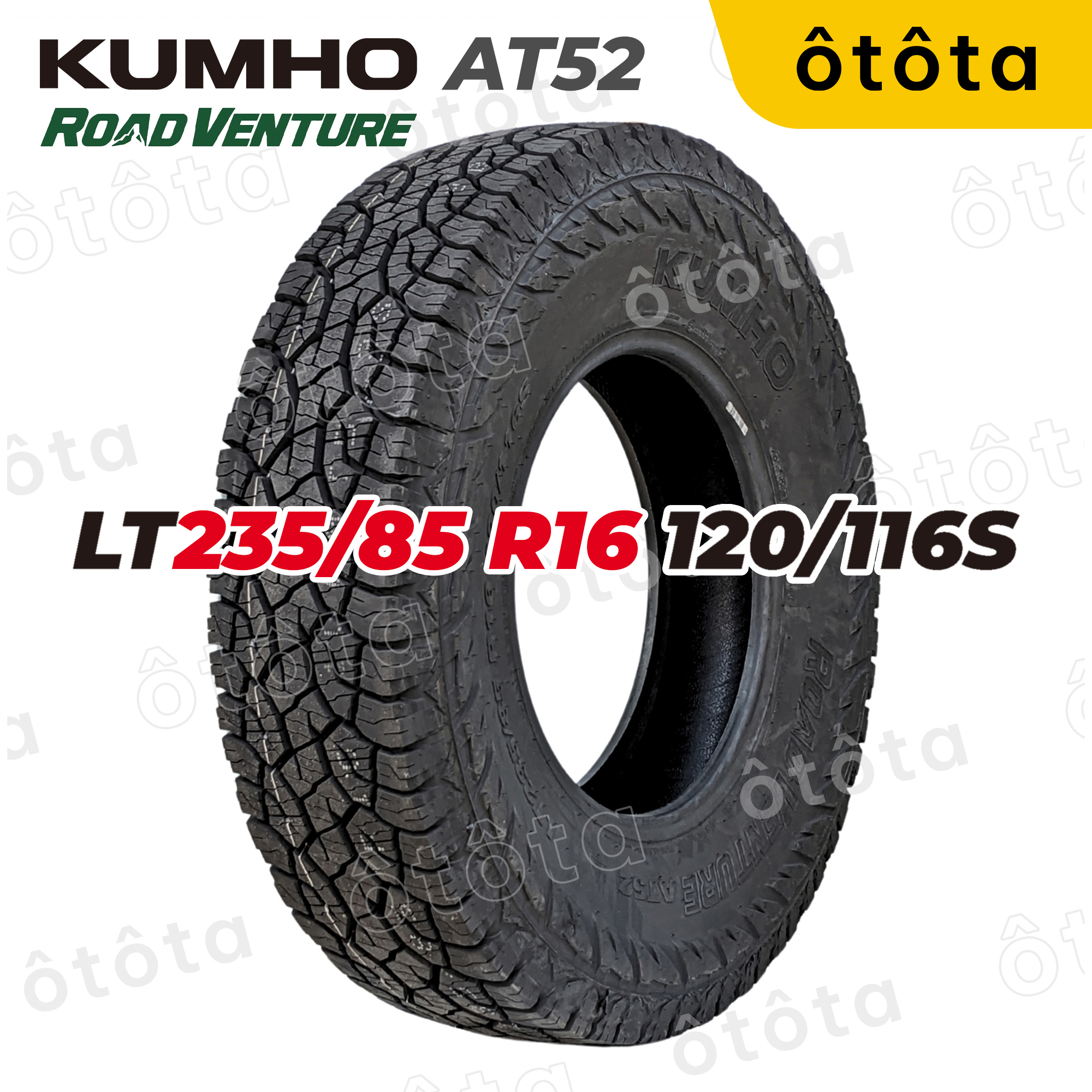Kumho Road Venture At52 Car Tire – 235/85 R16 120/116S 10Pr – Genuine 5-Year Warranty (235/85R16, 235 85 R16) Giá 5,701,644 Đồng*Miễn phí vận chuyển