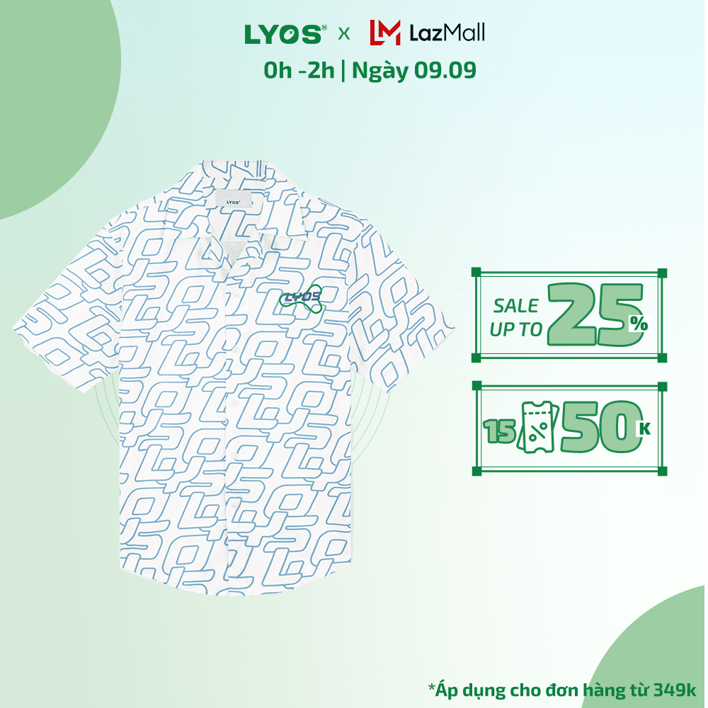 Áo sơ mi lyos tech monogram