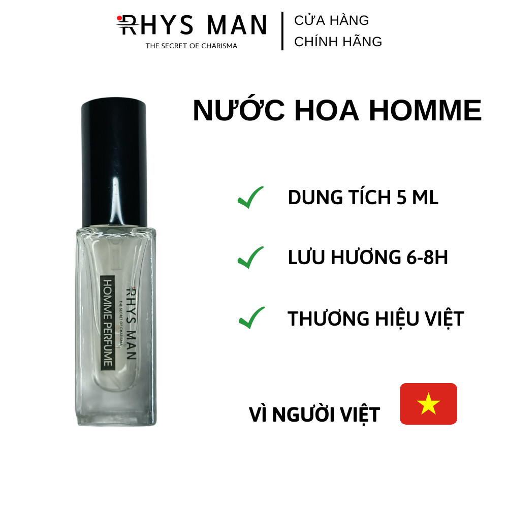 Quà tặng Nước hoa nam xịt thơm RHYS MAN lịch lãm và cuốn hút 5ml