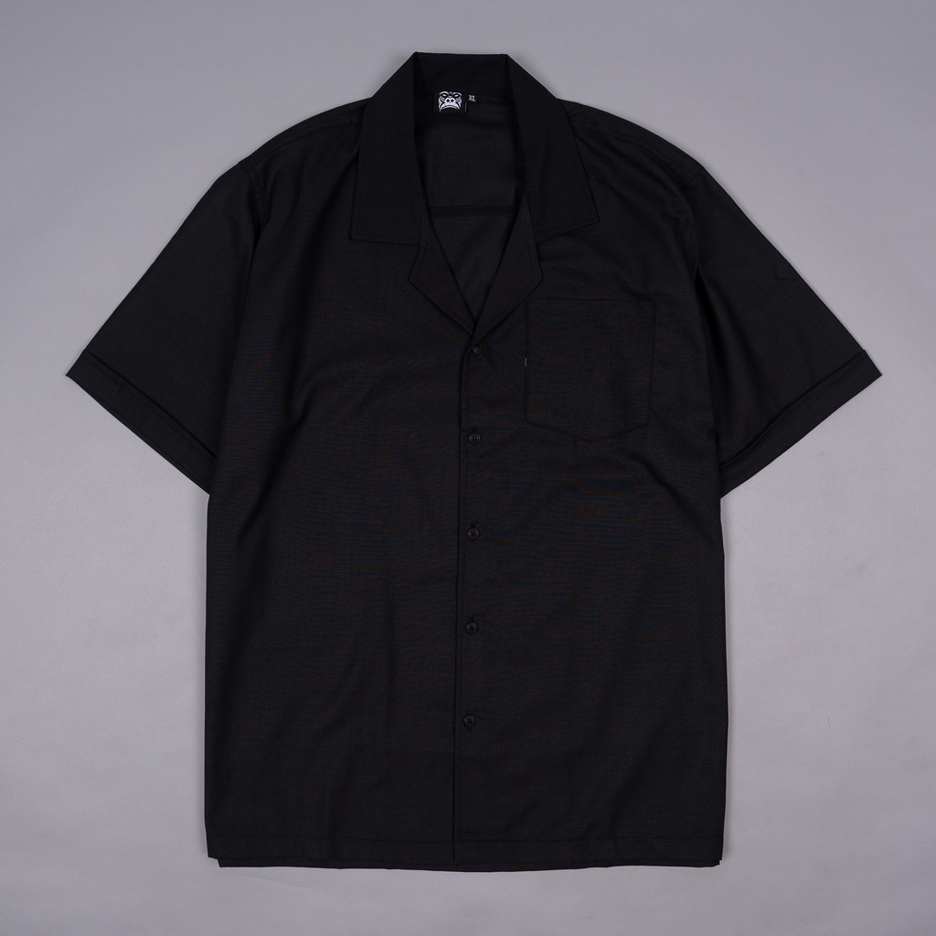 Áo cuban shirt gori - black