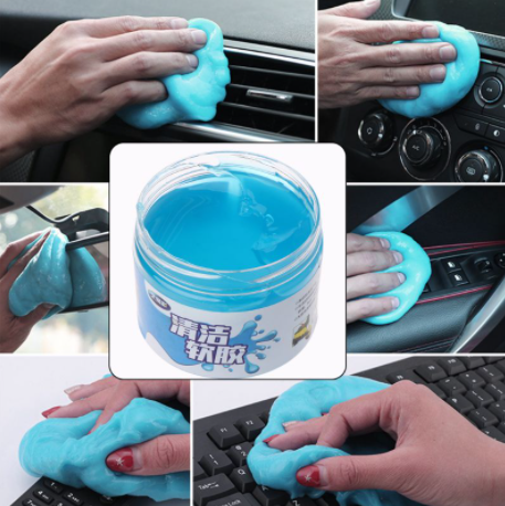 ( Hộp Lớn 160g) Gel Vệ Sinh Nội Thất Ô Tô Ổ Cắm Bàn Phím Máy Tính
