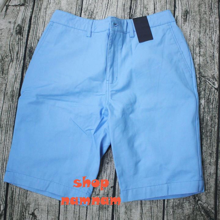 Quần short kaki nam chất mềm màu trắng kem - quan shorts nam 26