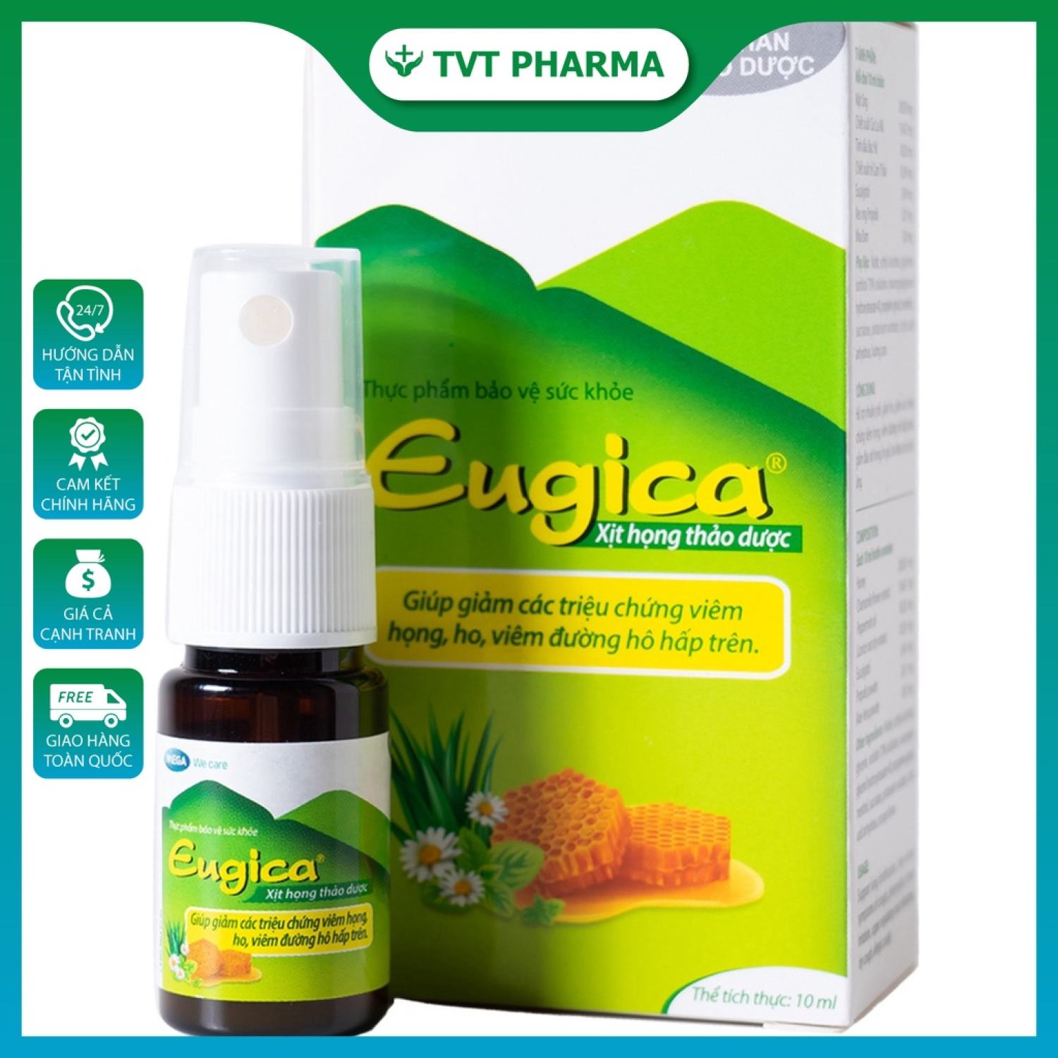 Xịt họng eugica mega we care thảo dượᴄ 10ml