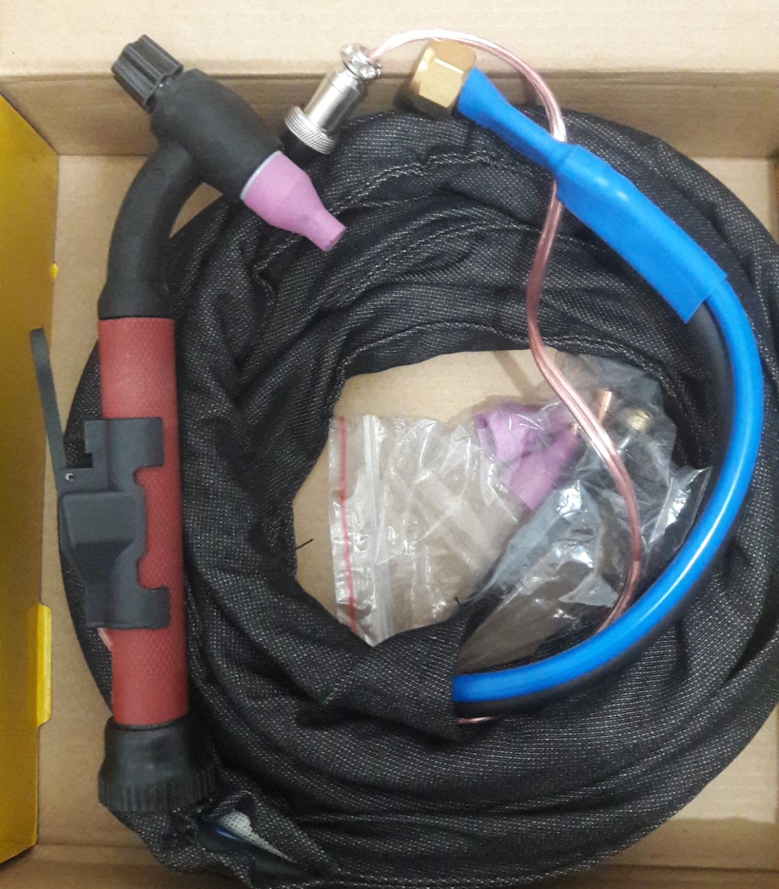 Bộ mỏ hàn tig qq150, 4 mét điện riêng khí riêng cổ dẻo