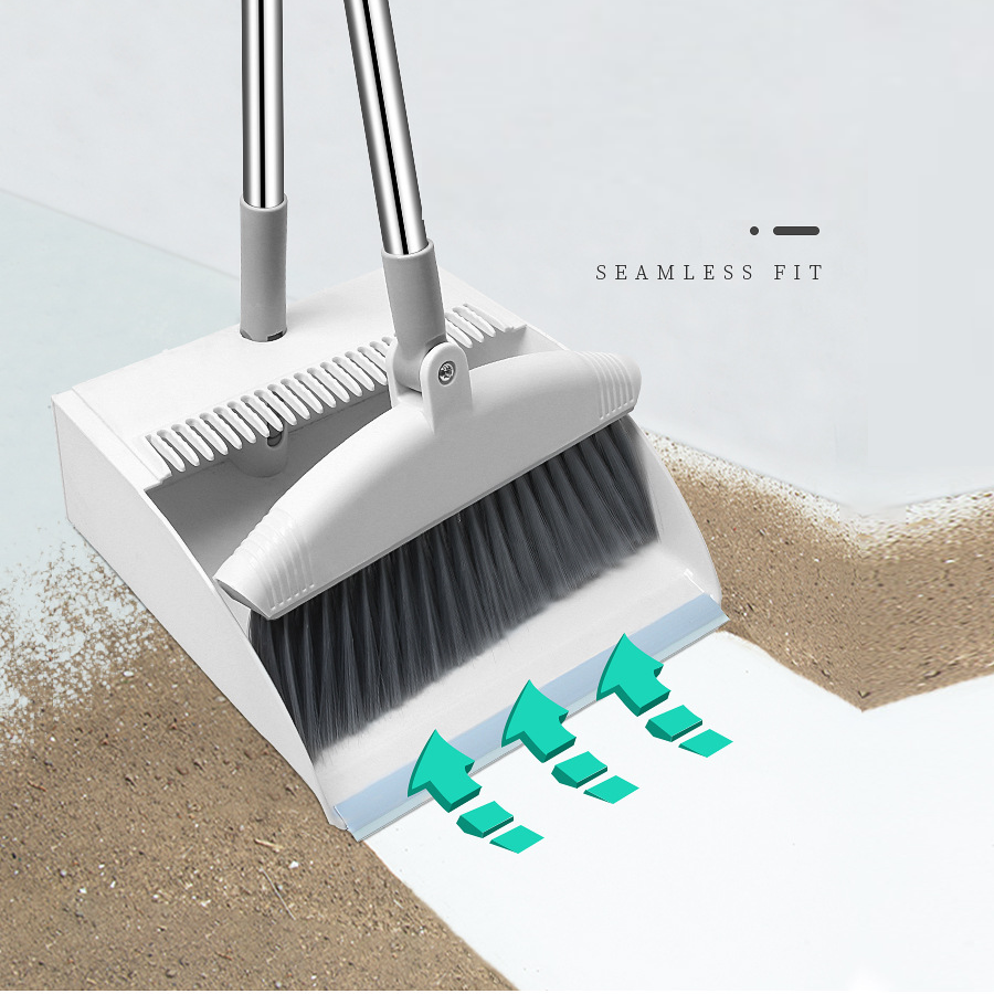 [GIẢM 50% GIÁ BÁN] Bộ chổi kèm hót rác 2 trong 1 , chổi hót rác , bộ chổi quét bụi tay cầm dài xoay 180 độ và thẳng đứng cho gia đình , chổi quét bụi ngoài sân , chổi hút bụi trong nhà , chối quét bụi chống nước