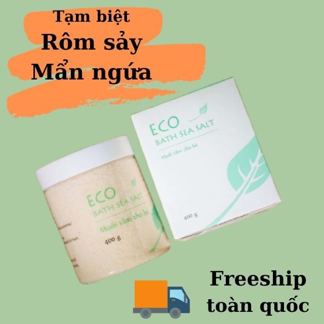 Muối tắm bé Eco 400g - Muối tắm bé sinh dược Eco chăm sóc cơ thể mẹ sau sinh - Muoi tam be eco gold