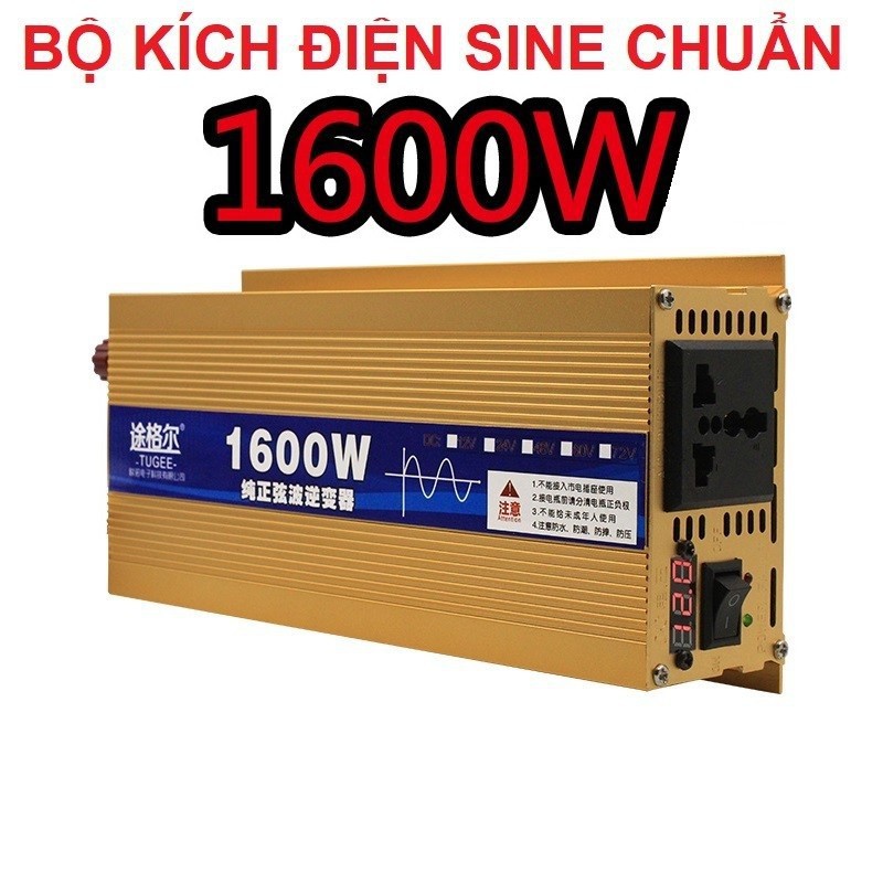 Kich điện sin chuẩn - 1600W - Kich điện sin chuẩn - 1600W-Sóng sine chuẩn.
