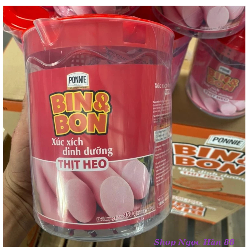  Hôp Xúc Xích Heo Cao Bồi Bin & Bon Masan 50 cây x 19gr 