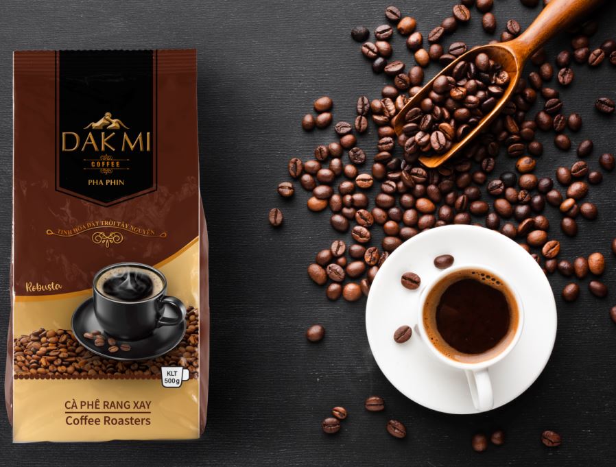 Cà phê dạng bột Robusta - Cà phê rang xay 100% nguyên chất đặc biệt thơm ngon (Túi 500gr)