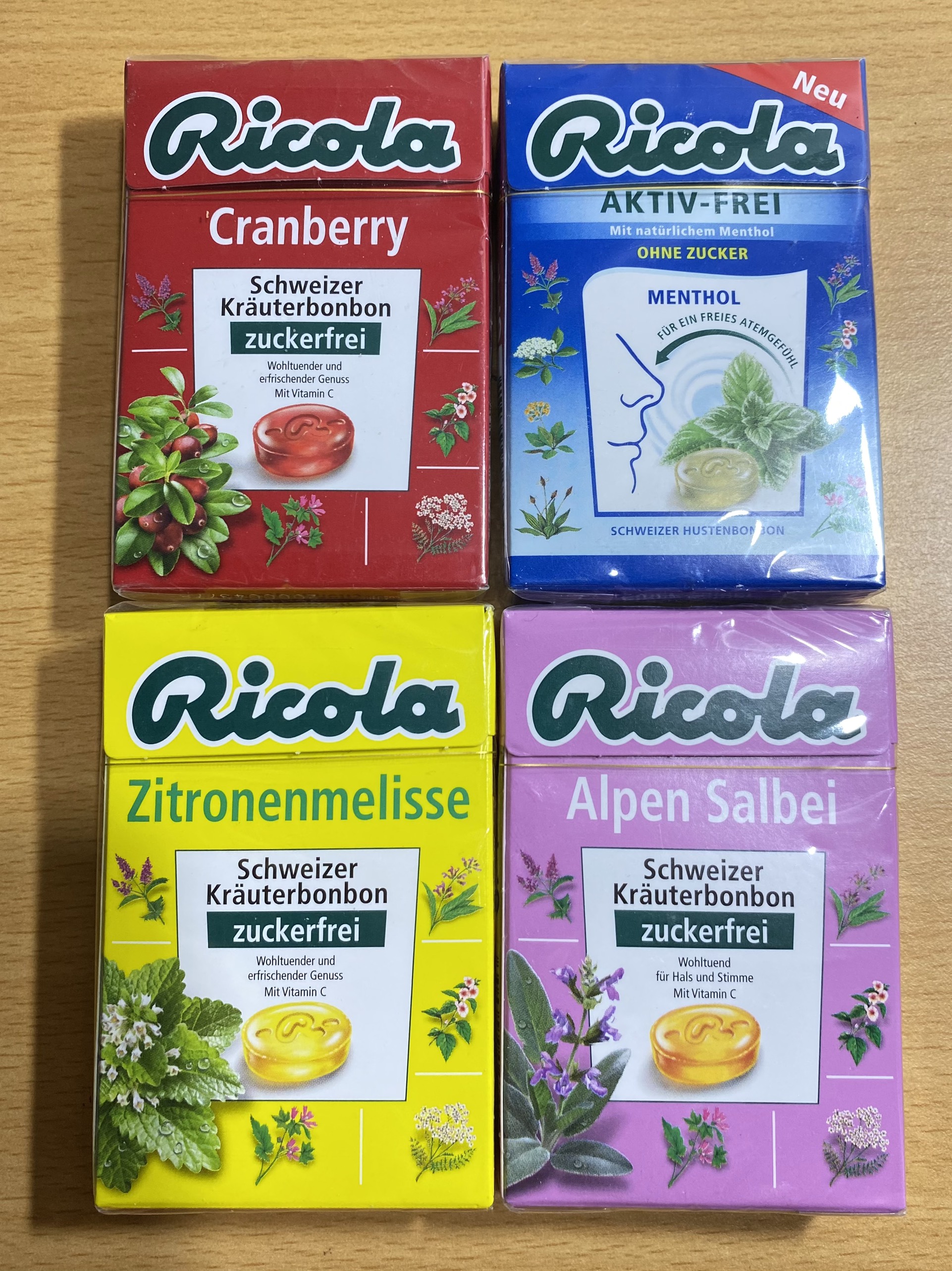 Kẹo ngậm ho thảo mộc ricola 50-75gr - nội địa đức